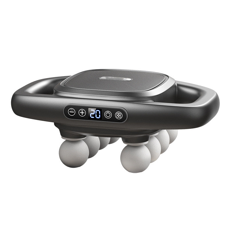 PowerKnead | 16-motorige massagepistoolset met 8 koppen, diepe weefselspiermassageapparaat, percussietherapie