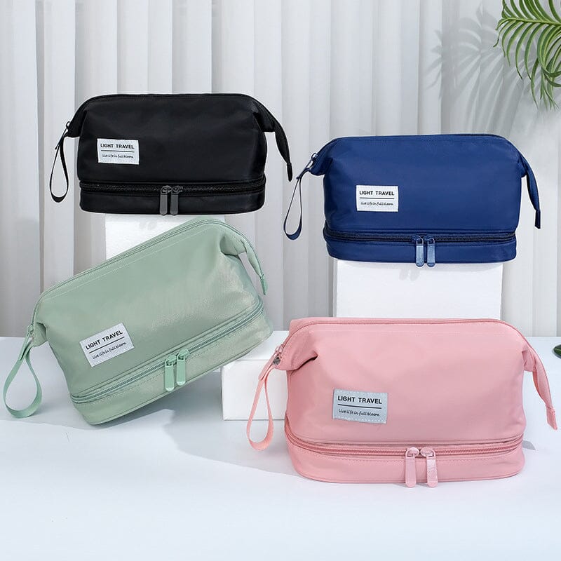 CapaciBag | Grote Waterdichte Toilettas - Ruime Oxford & Nylon Organiser met Droog/Nat Scheiding