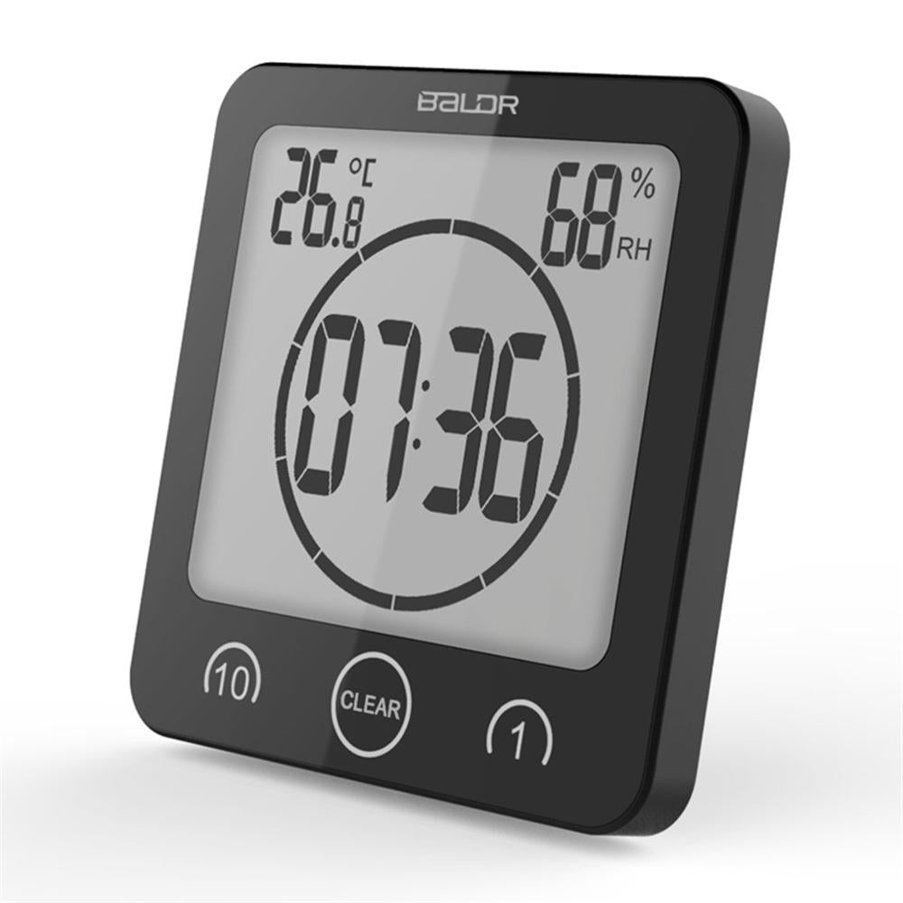 DripTick | Waterdichte doucheklok - digitale badkamertimer voor wandmontage met zuignap