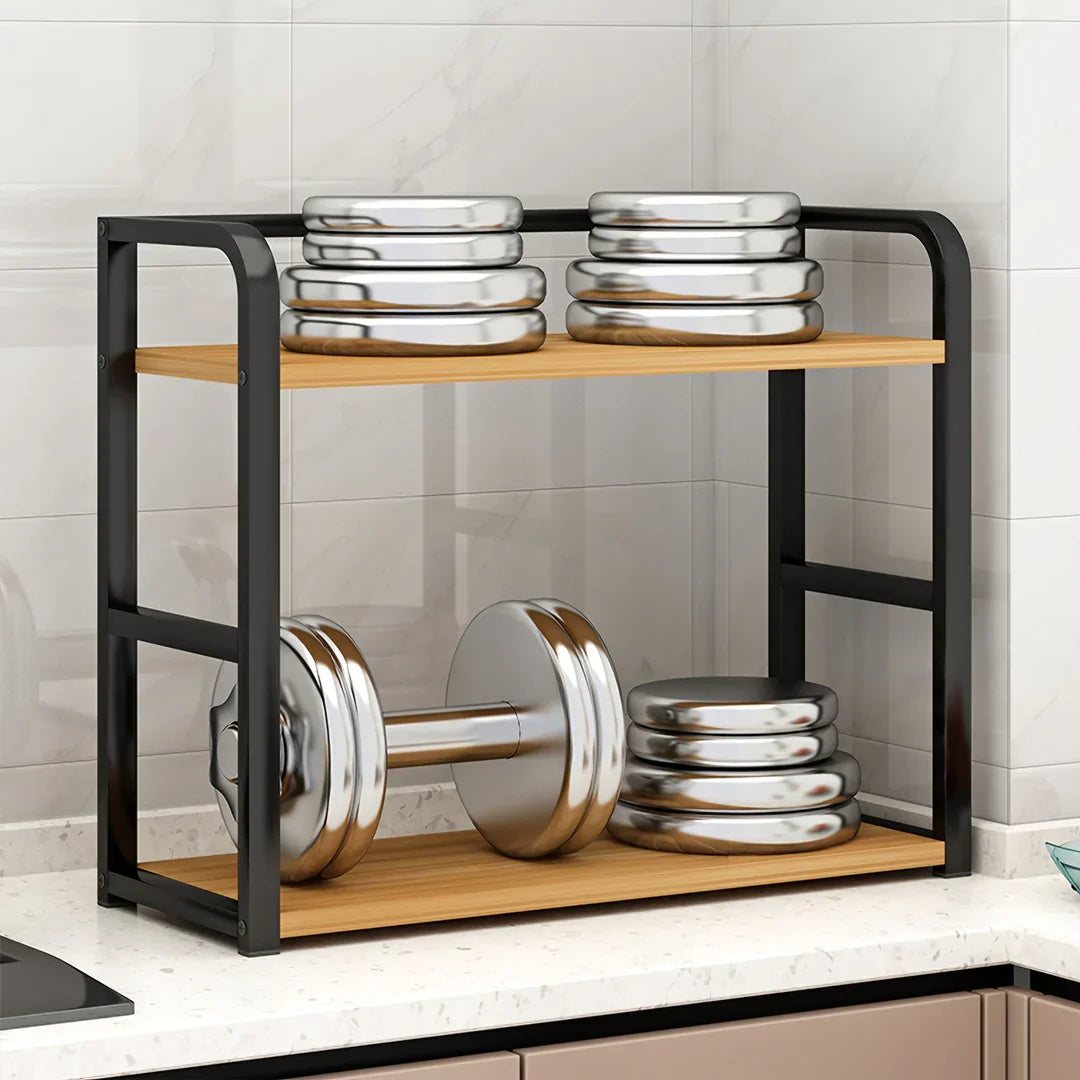 KitchenGlint | Strakke roestvrijstalen wandplank – Moderne keukenorganizer en duurzaam opbergrek