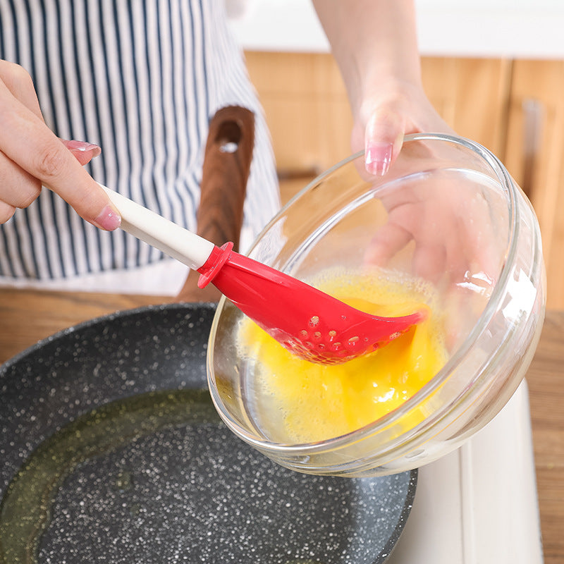 FlexSpoon | Alles-in-één keukenschep – roeren, pureren, uitlekken en persen, hittebestendig, gemakkelijk schoon te maken