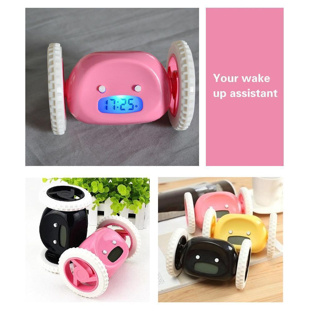 DashAlarm | Weggelopen wekker op wieltjes – Luide mobiele wekker, rollende snooze-stopper voor zware slapers
