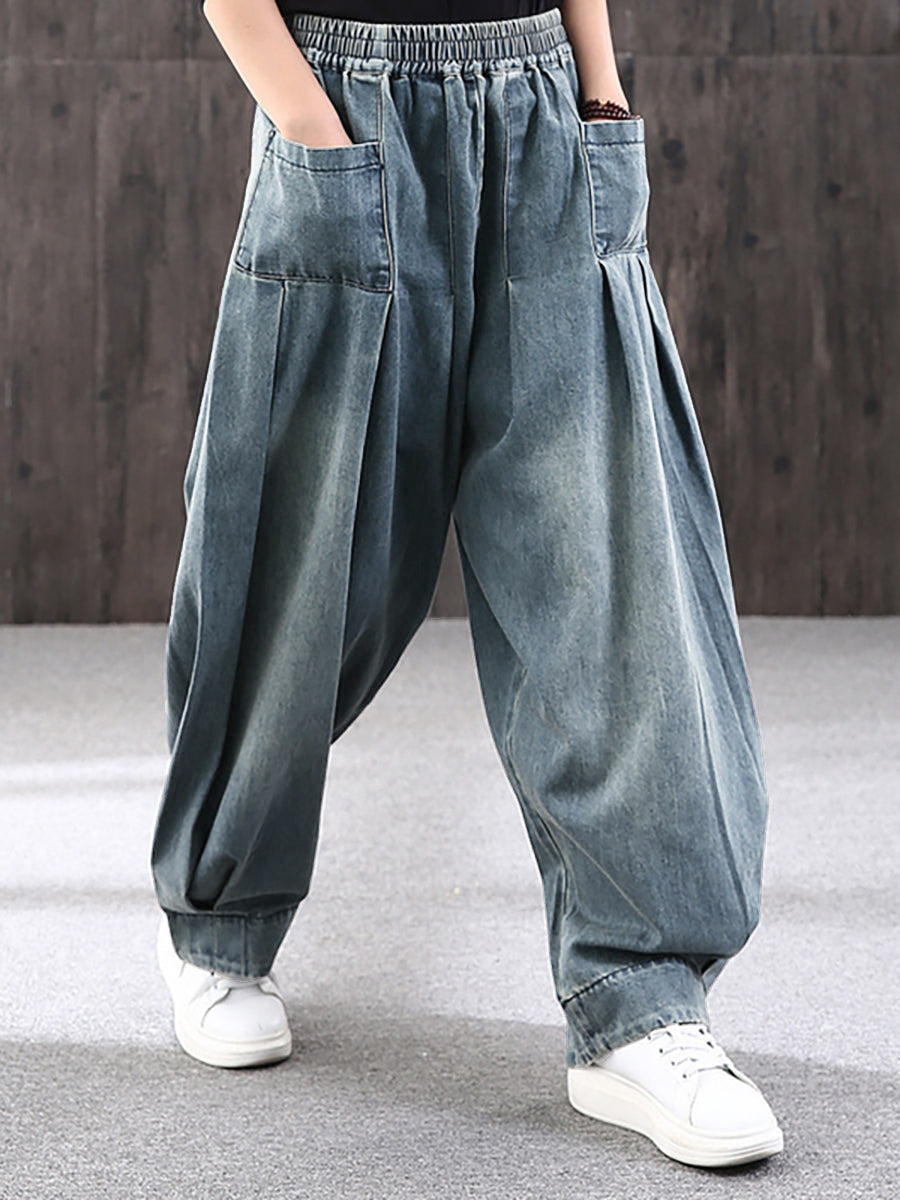 Yalira | Dames Baggy Jeans – Casual Losse Pasvorm, Zachte Denim, Comfortabele Broek