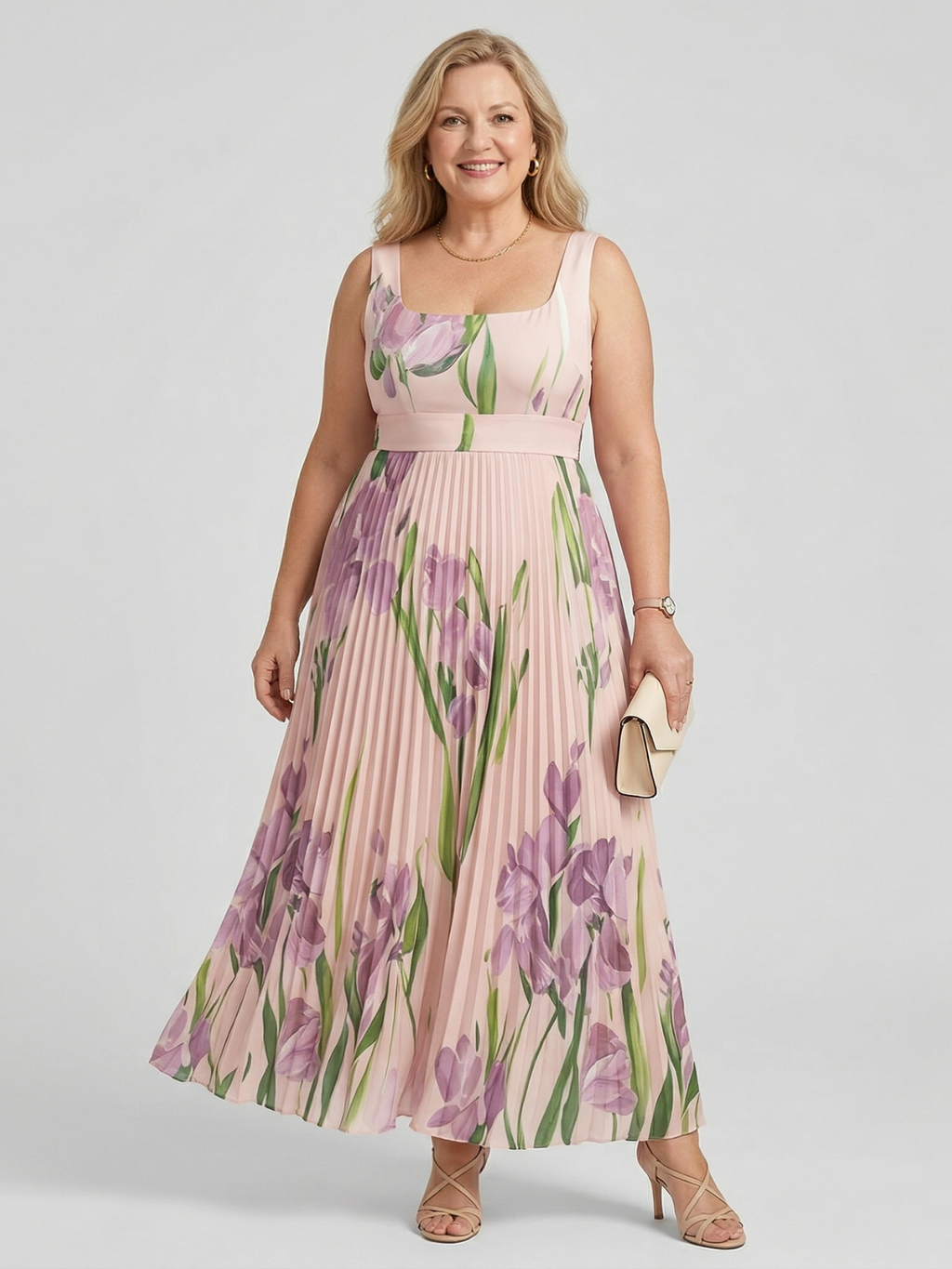 Wumi | Boho bloemen maxi-jurk voor dames – elegante, zwierige A-lijn lange jurk