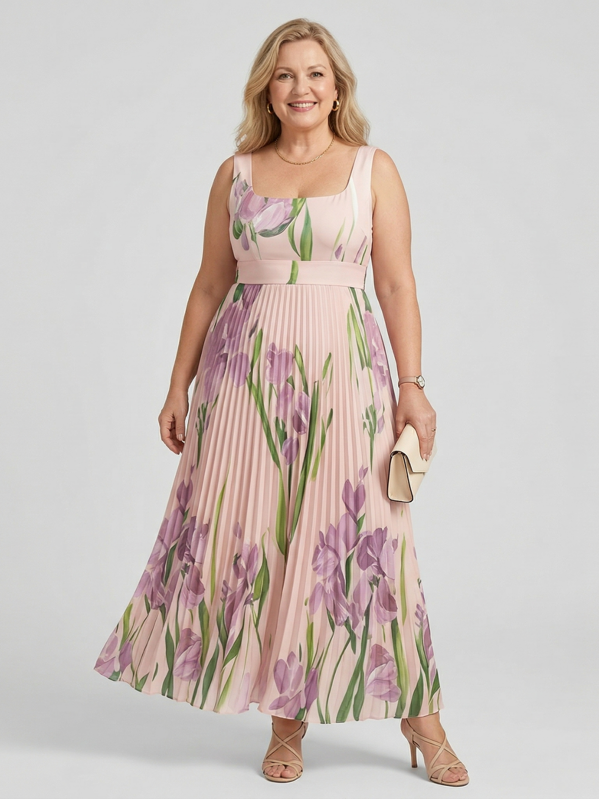 Wumi | Boho bloemen maxi-jurk voor dames – elegante, zwierige A-lijn lange jurk
