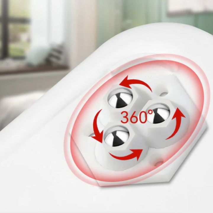 Rollio | 360° roterende 3-kogel Meubelwielen - Zware zelfklevende wielen voor eenvoudige verplaatsing