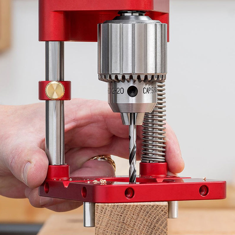 ExactoDrill | Verstelbare boorgeleiderzoeker - Precisie-ponsmal voor houtbewerking