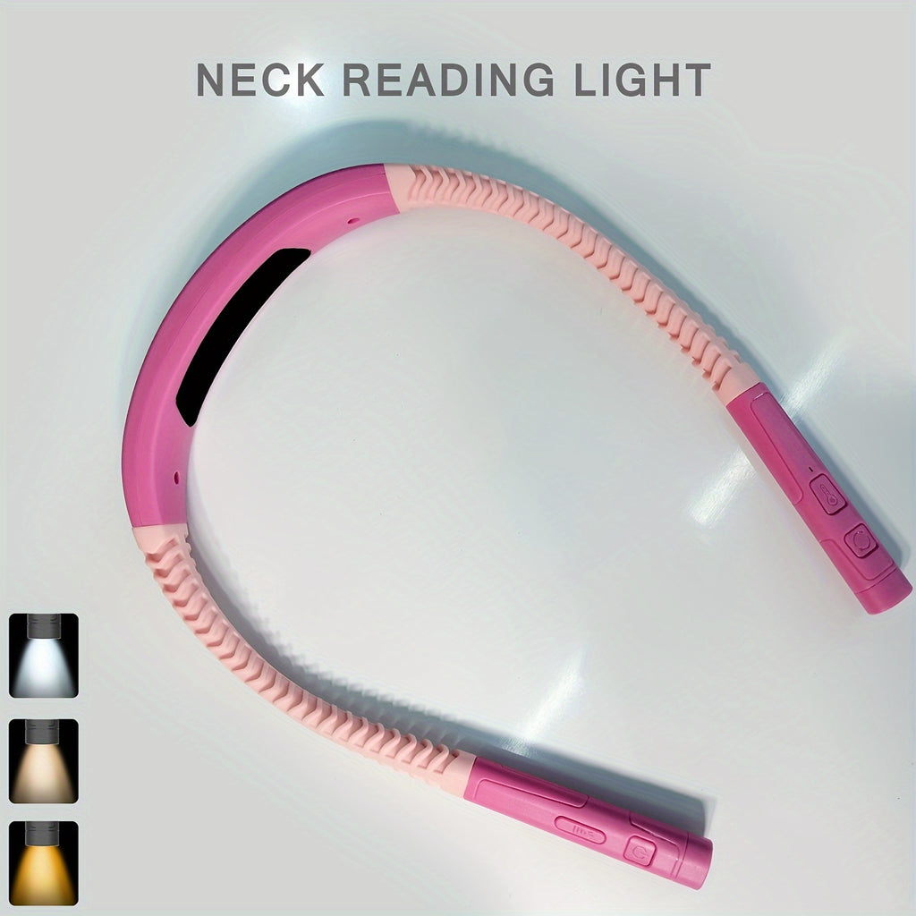 GlowBand | Dimbare oplaadbare nekleeslamp - USB-boeklamp voor lezen, breien, kamperen en werk