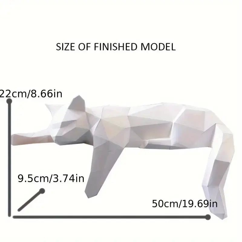 Pawstract | Modern Geometrisch Kattenbeeld - Elegant Minimalistisch Kattendecor