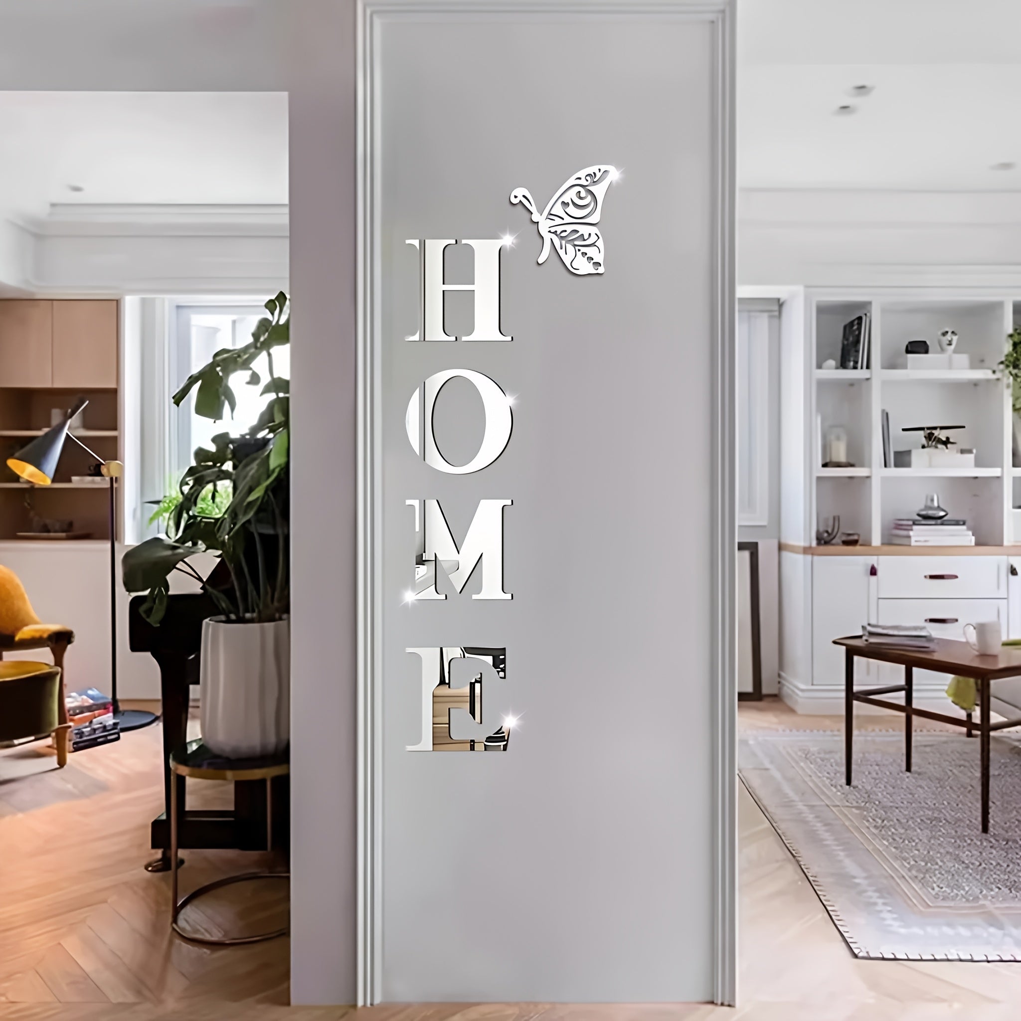 LumiFlutter | Elegante acryl vlinder muurstickers met glans – Decoratie voor thuis en op kantoor