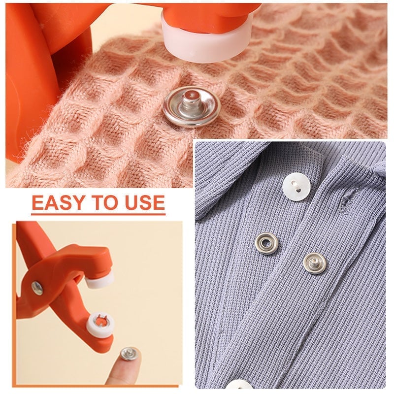 SnapSmith | Metalen drukknopen en tanggereedschapsset – DIY-kledingknutselset met opbergdoos