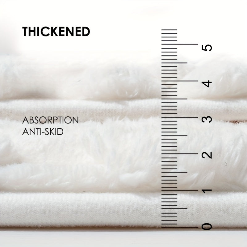 FluffMat | Pluche badmat met lang haar – antislip, traagschuim