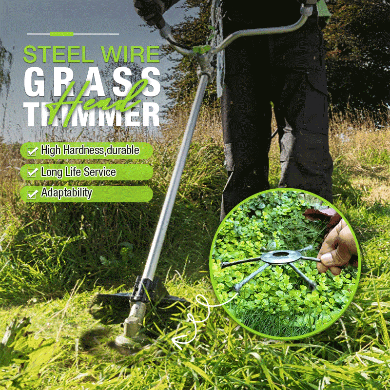 WeedBuster | Stalen draad grastrimmerkop – universele heavy-duty vervangingskop