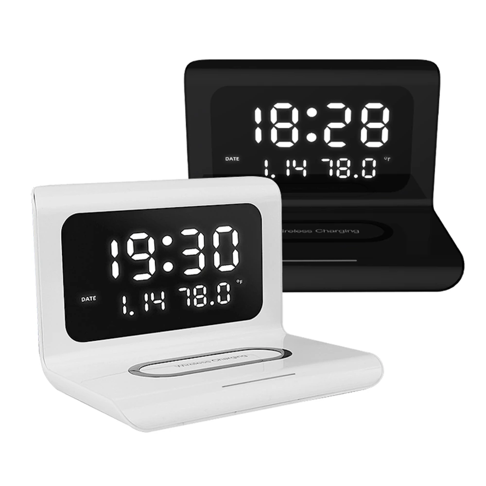 VoltEase | Slimme 3-in-1 draadloze oplader – Snel opladen met 10 W en LED-display