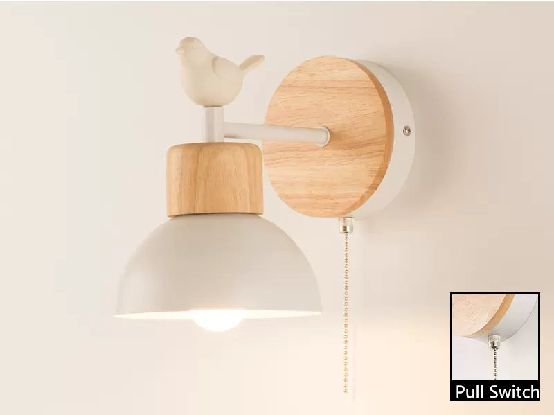 TimberRay | Scandinavische houten wandlamp - Rustieke woningverlichting, stijlvolle wandlamp