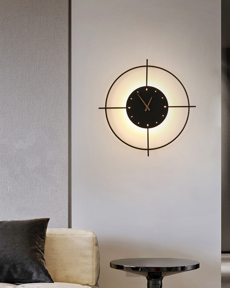 LustreClock | Elegante Creatieve Verlichtende Decoratieve Wandklok