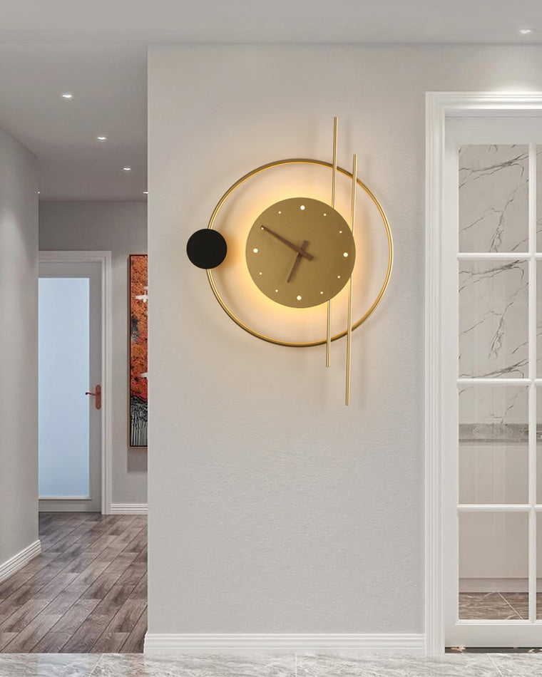 LustreClock | Elegante Creatieve Verlichtende Decoratieve Wandklok