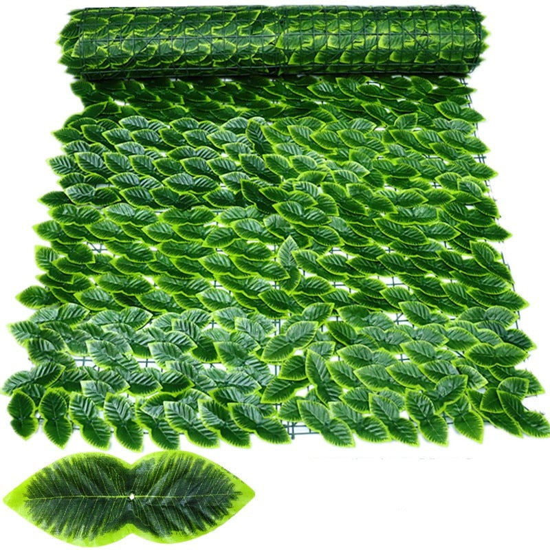 LeafBarrier | Kunstmatige privacy schuttingpanelen – kunstmatige klimopblad-scherm