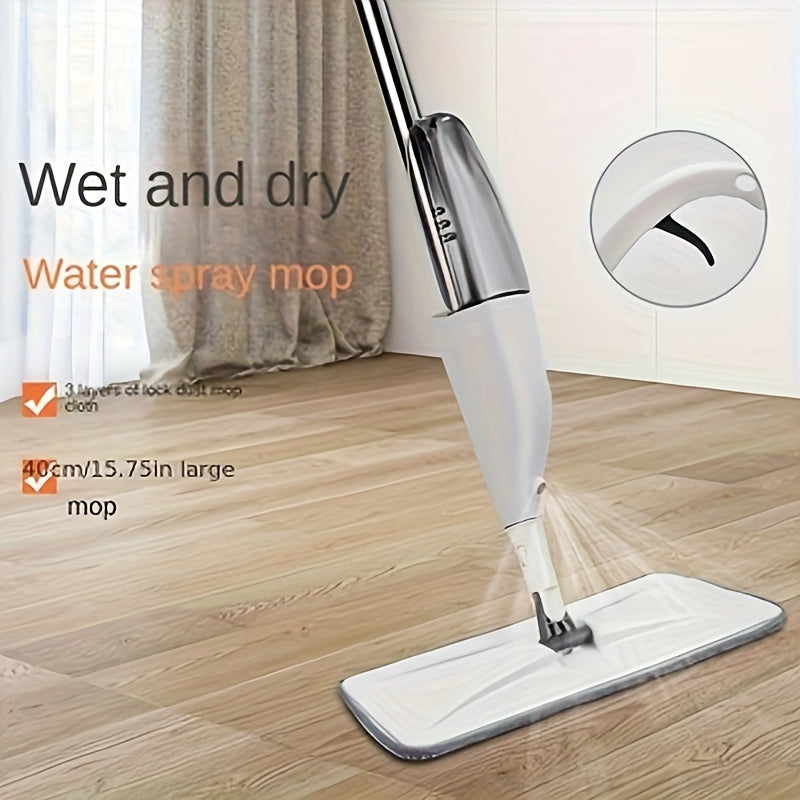 MopJet | 2-in-1 Sproeimop met Herbruikbare Pads - Nat en droog reinigen van vloeren - Ideaal voor keuken, woonkamer en slaapkamer