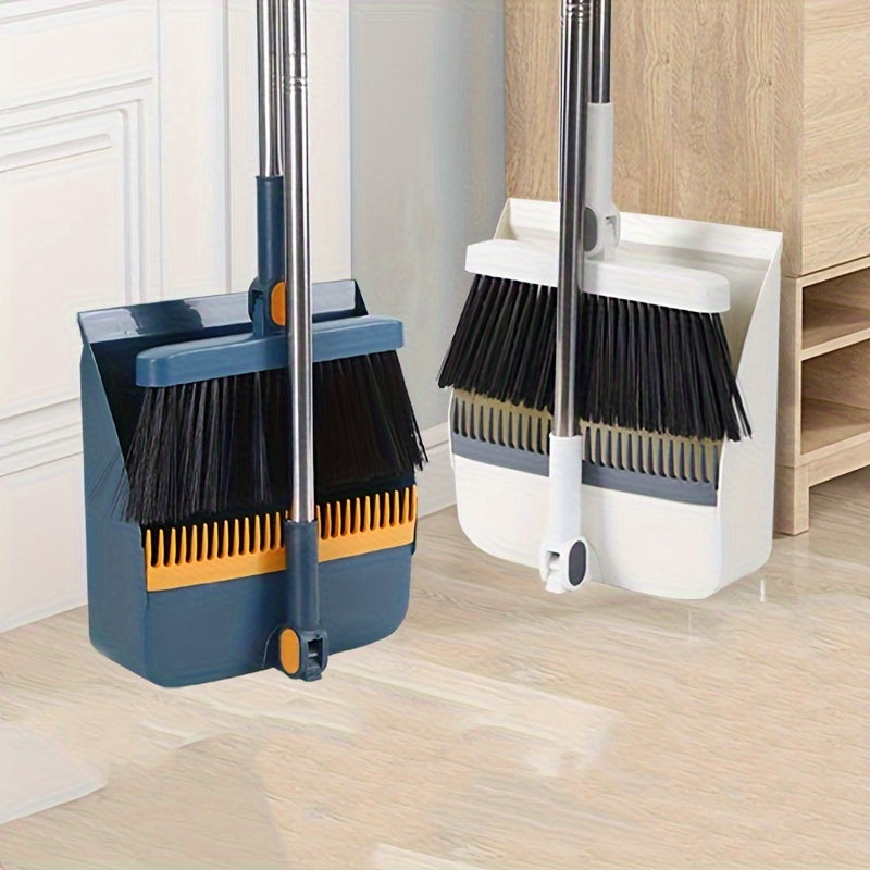 MagSweep | Magnetische, draaibare bezem en stoffer - 180° verstelbare lange steel voor thuis