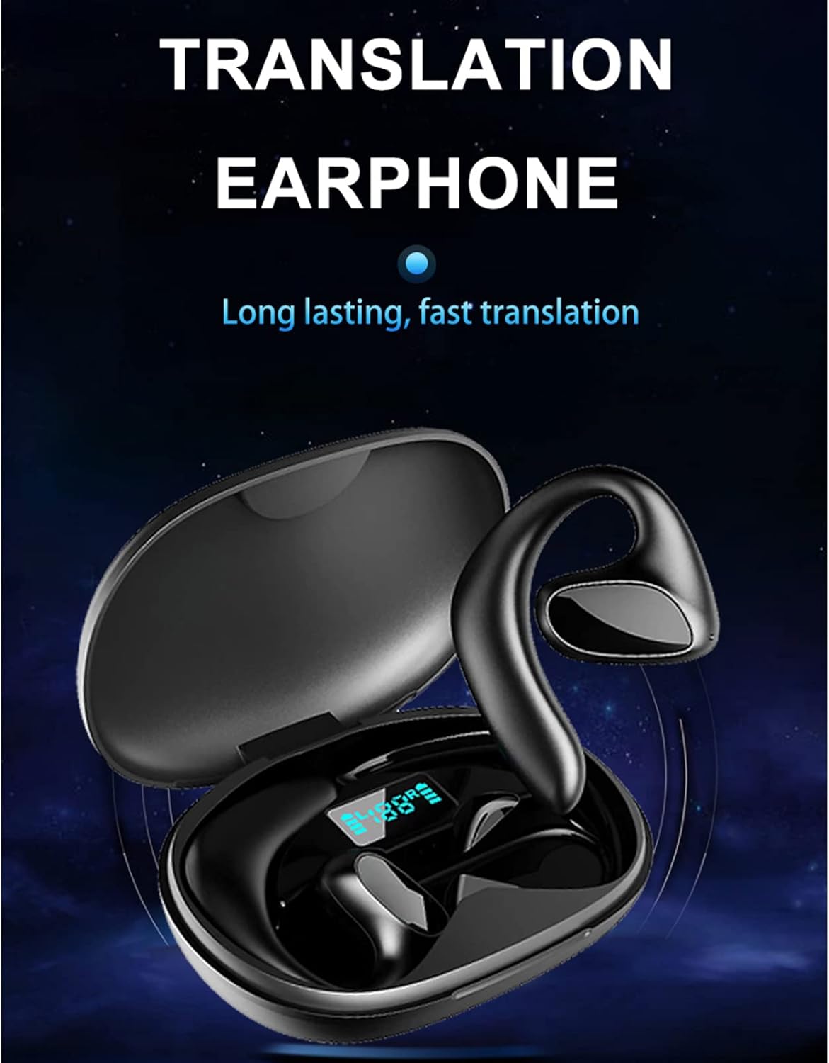 TranslaBuds | AI-taalvertaler-oordopjes, realtime vertaling, Bluetooth, geschikt voor reizen en gesprekken