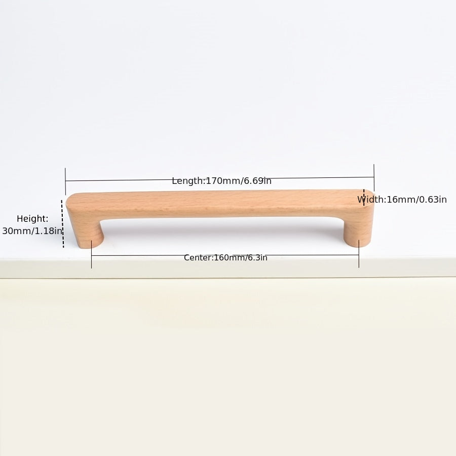 NaturaGrip | Houten kastgrepen – beuken en walnoot, moderne rustieke beslag