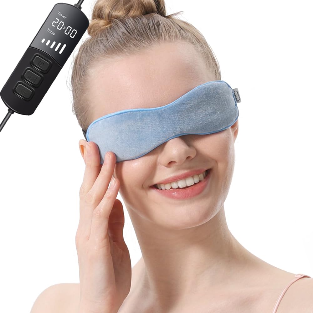 HydraHeat | Kalmerend oogmasker – Verwarmd kompres voor droge ogen, ontspanning en stressverlichting thuis