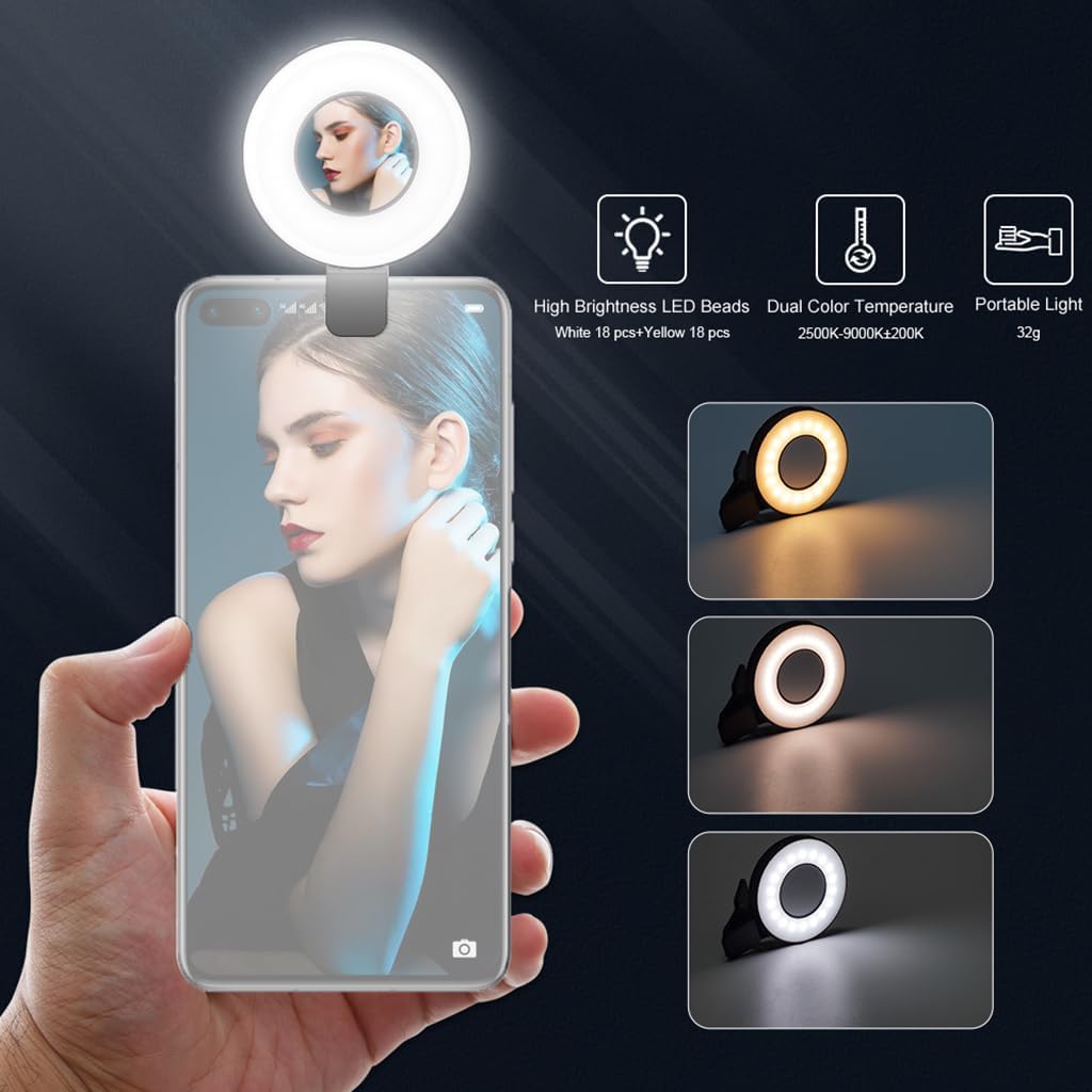 RingAura | Magnetische telefoonringverlichting voor selfies en videogesprekken