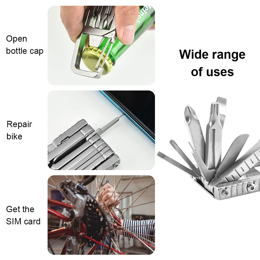 NexTool | 12-in-1 opvouwbare multitool – schroevendraaierbits, roestvrijstalen zakgereedschap