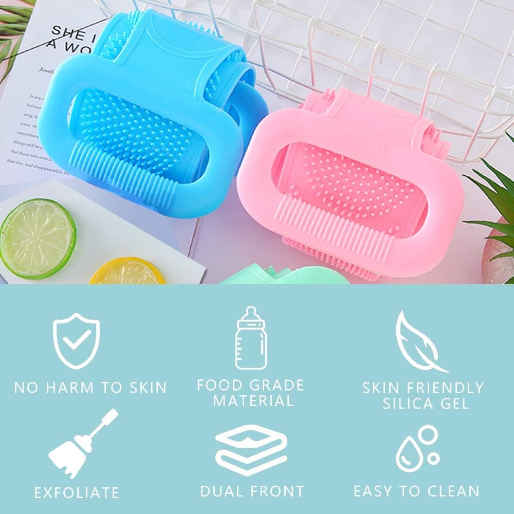 ExfoBand | Siliconen badriem lichaamsborstel & exfoliërende scrubber – Dubbelzijdig, diepreinigend
