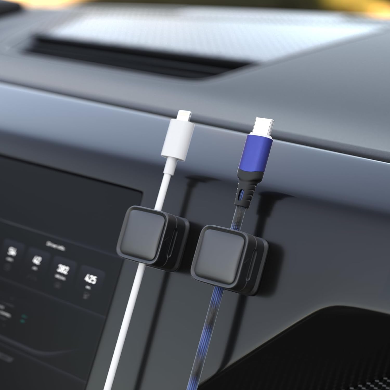CordMag | Magnetische Kabel Organizer Clip, Bureau Dock Kabelhouder, Netjes Kabelbeheer voor Stroomkabels