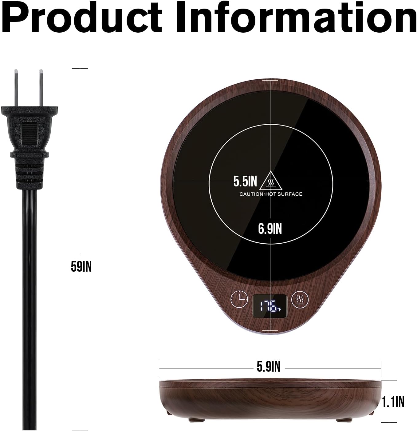 CuppaHeat | Elektrische Koffiemok Warmer Set – USB Verwarmer voor Koffie, Thee & Dranken