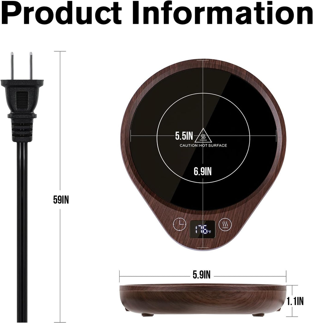 CuppaHeat | Elektrische Koffiemok Warmer Set – USB Verwarmer voor Koffie, Thee & Dranken