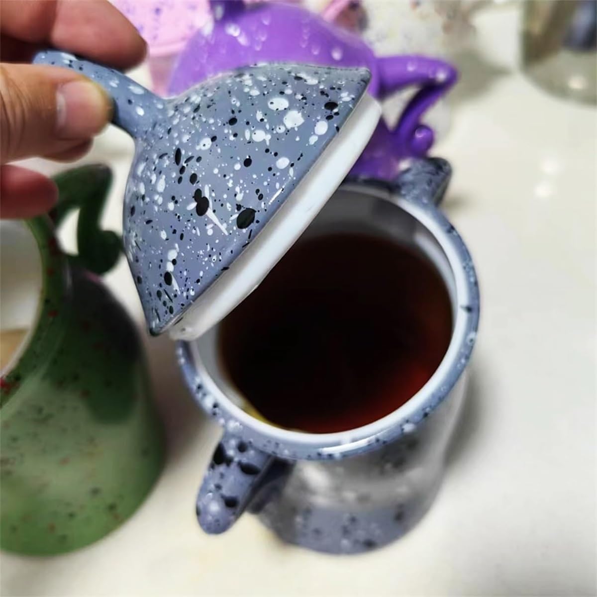QuirkyJar | Opbergpot met deksel - Grillige decoratieve keuken- of schapcontainer
