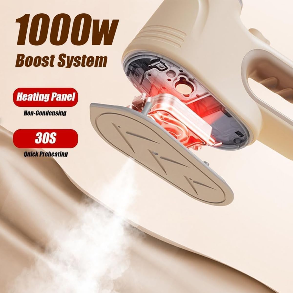 SteamNova | Stoomreiniger voor stoffen en kleding - Hogedruk handheld kledingstomer