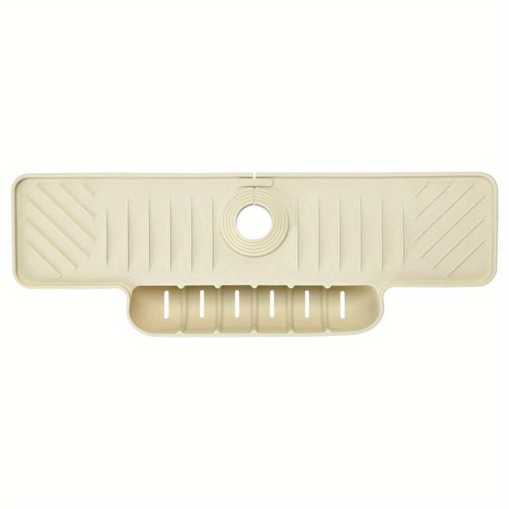 DryFlow | Siliconen Spatbescherming voor de Kraan & Gootsteenorganizer – Antislip Afvoertray