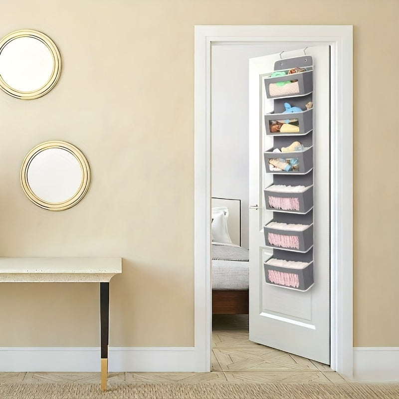 VertiPocket | 6-Laags Deurhangende Organizer – Opvouwbaar Opbergrek met 6 Grote Vakken