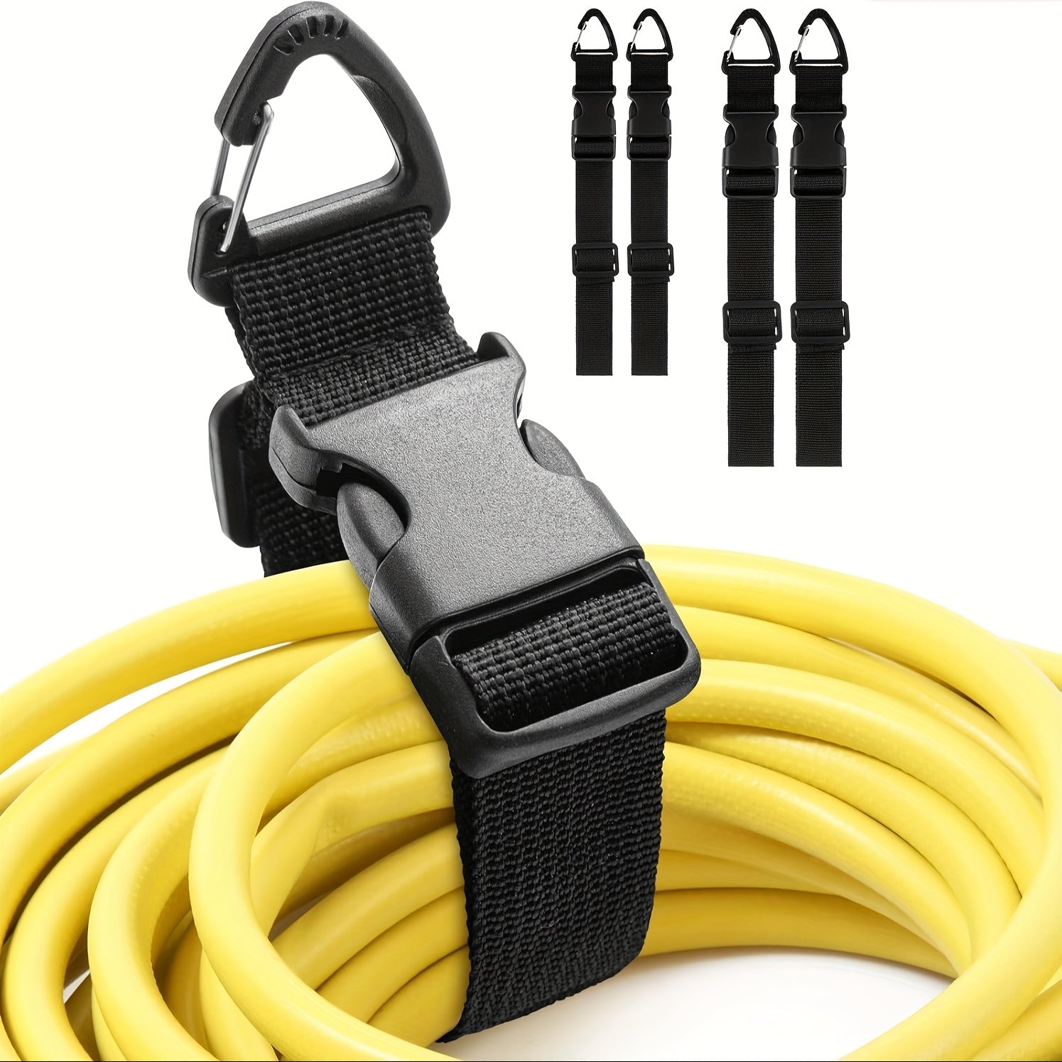 TidyCord | 4-Pack Verstelbare Snoer Organisator Riemen - 45cm Heavy-Duty Kabelhouder voor Garage, Werkplaats