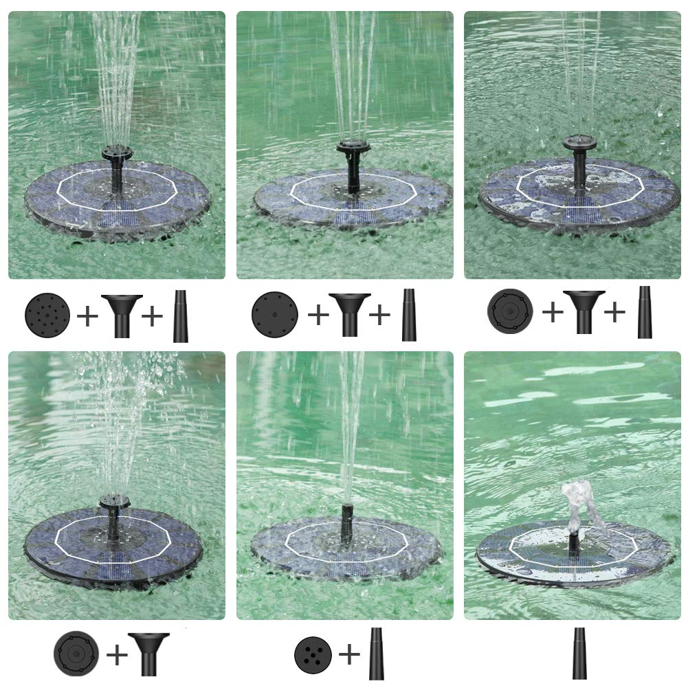 SolarSplash | Zonne-energie Mini Waterfonteinpomp voor Tuin, Vijver & Buiten Vogelbad