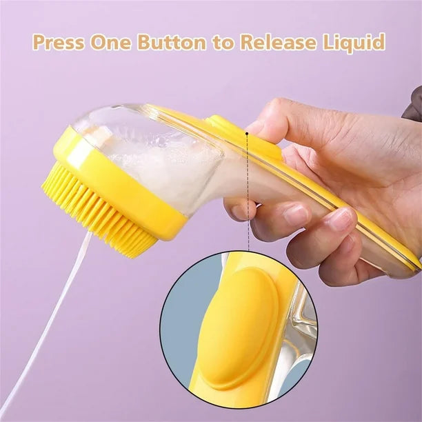 PetLather | Huisdier Verzorging Zeepdispenser Schrobborstel – 2-in-1 Shampoo Applicator