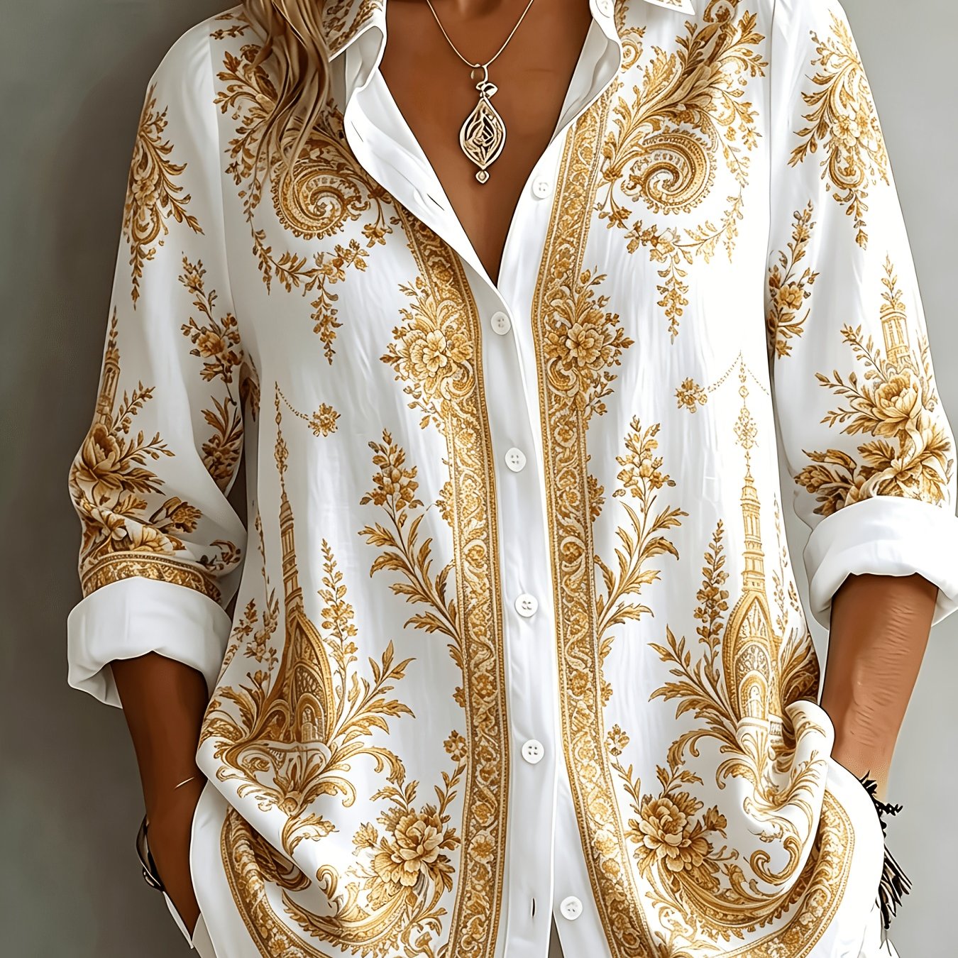 Velyn | Casual, elegante damesblouse – Ademende zomerbluis