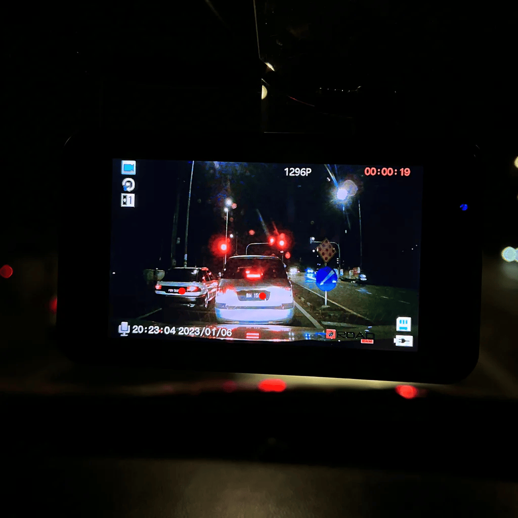 RoadPix | Compacte dashcam met scherm - 1080P Full HD autocamera, lusopname, nachtzicht, parkeermonitor