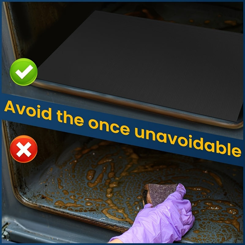 BakeEase | 3st Opnieuw te gebruiken hittebestendige ovenmatten voor bakken, braden, grillen en fornuizen