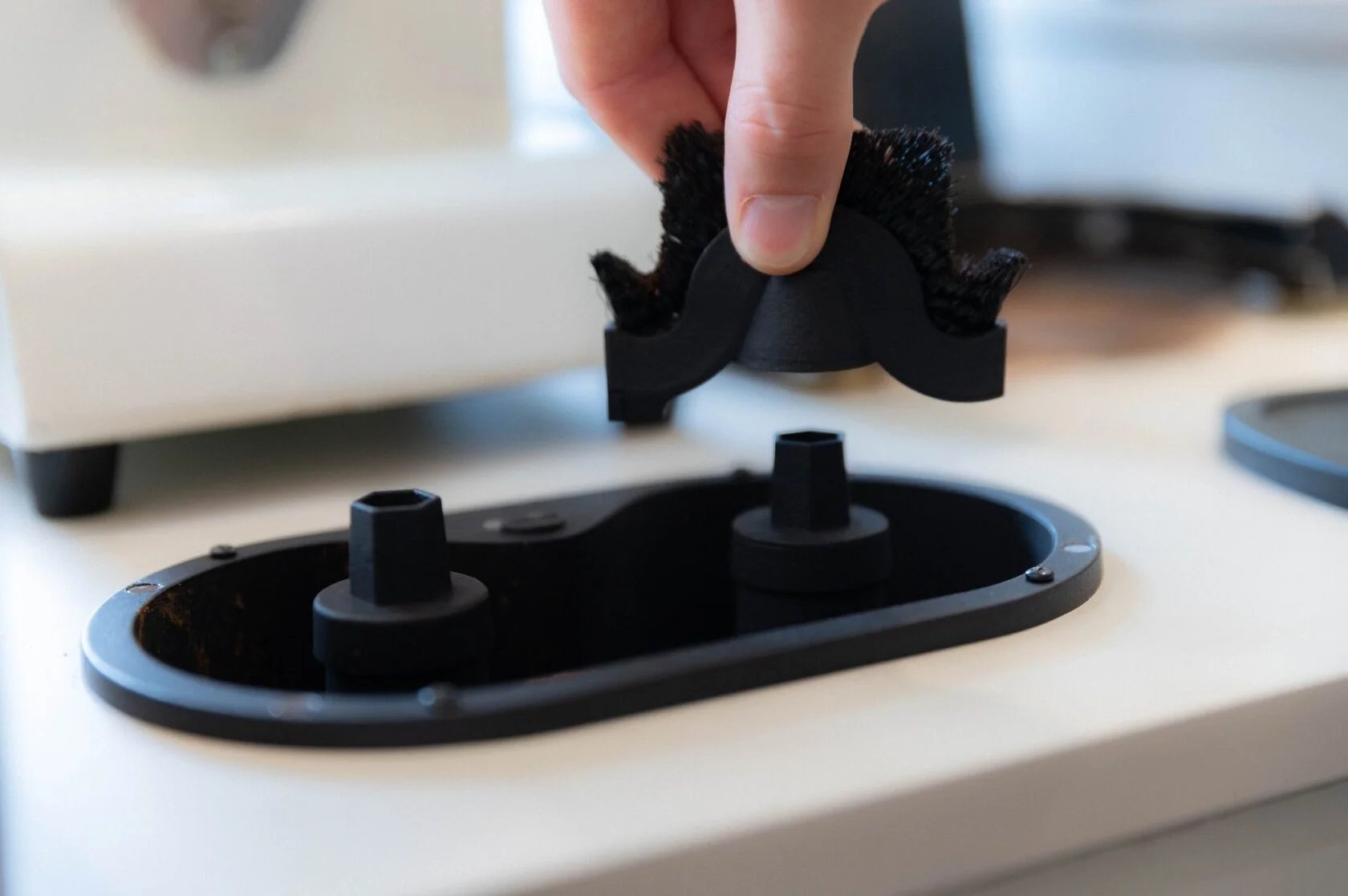 Puribrew | Koffiezetapparaat reinigingsset – Portafilter scrubber, houder en borstel voor espressomachines