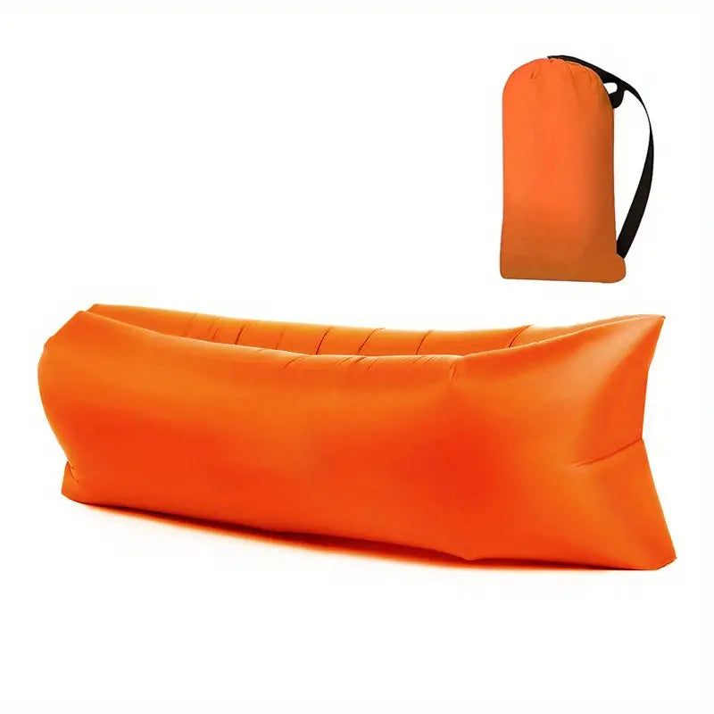 BlissFloat | Opblaasbaar Buiten Luchtbed - Draagbare Luchtbank voor Strand, Kamperen & Reizen