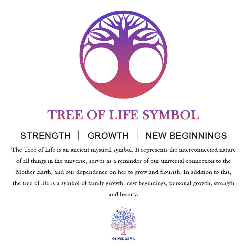 LifeGems | Kristallen Levensboom Wanddecoratie, 6 Ringen, Huisornament