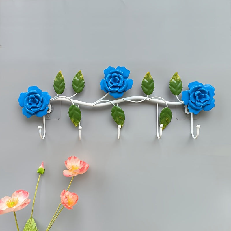 HookPetal | Creatieve IJzeren Rozen Wandhaken – Rustieke Decoratieve Haken