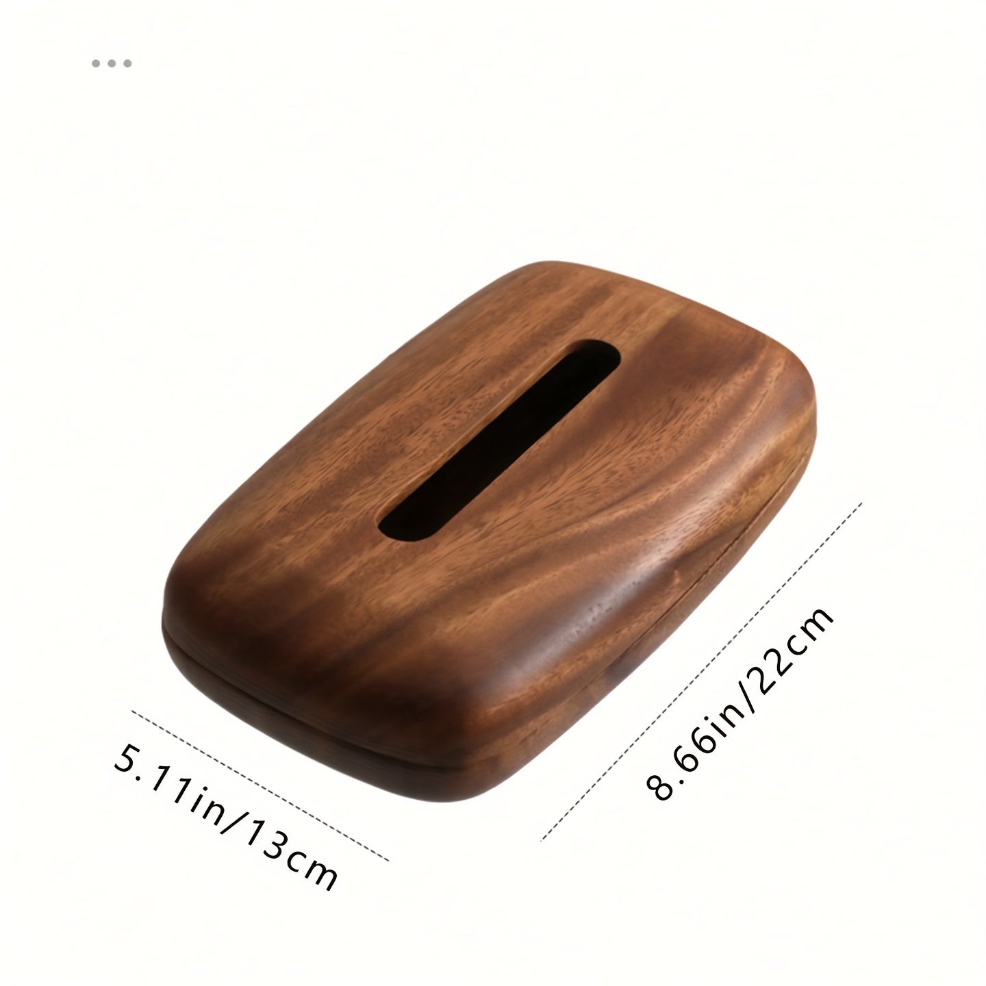 TimberTissue | Walnoothouten tissueboxhouder - Moderne minimalistische houten hoes voor op tafel,