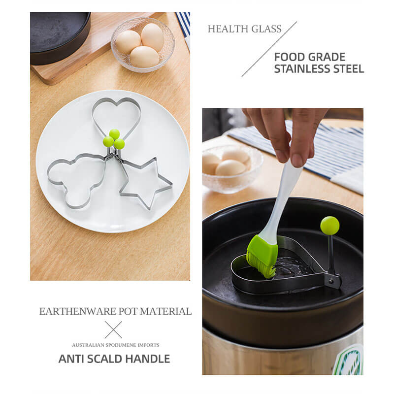 FryShape | Roestvrijstalen eiervormen – Leuke vormen voor eieren, pannenkoeken en omeletten