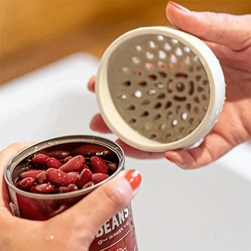 SipGuard | Herbruikbaar siliconen blikfilter – mini-drank- en voedselzeef, draagbare gaasafdruiprek voor in de keuken